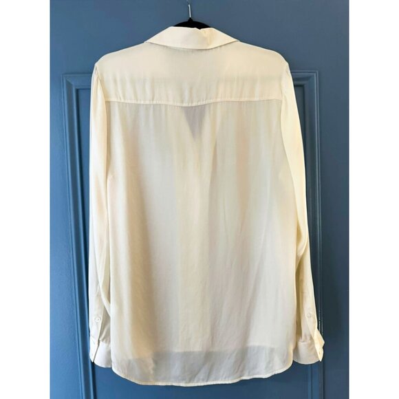 Quince Washable Stretch Silk Notch Collar Blouse - Picture 2 of 6